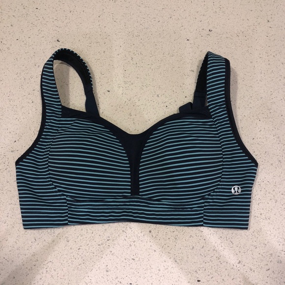 lululemon striped sports bra